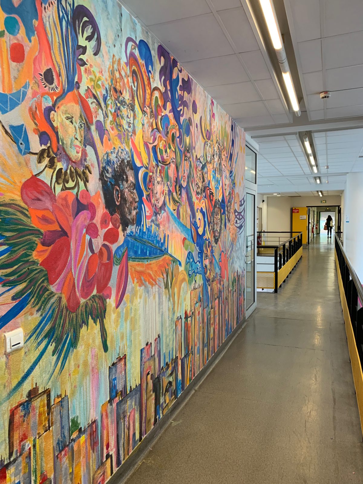 Fresque murale à l'Université de Nantes - Association Artistique Galathées