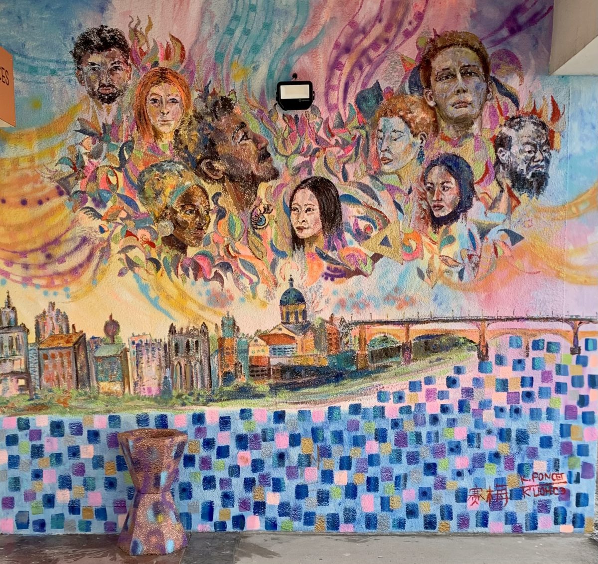 Fresque murale à l'Université Toulouse III - Paul Sabatier ...